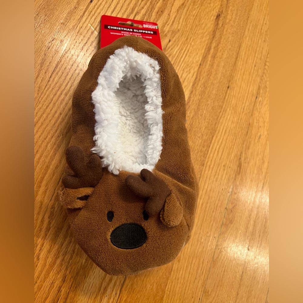 Reindeer Slippers with grip
